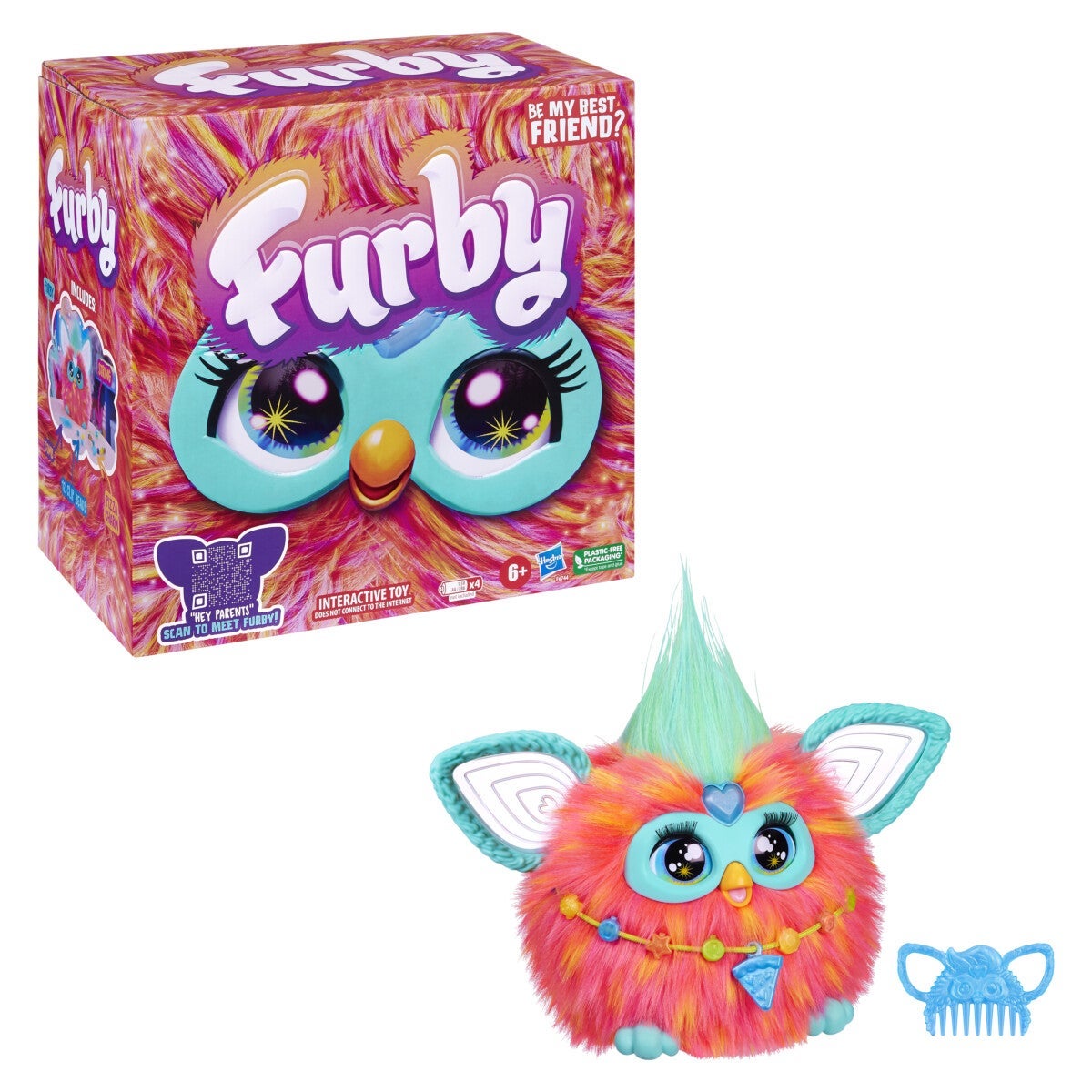 Furby Coral Interactive Plush Eng