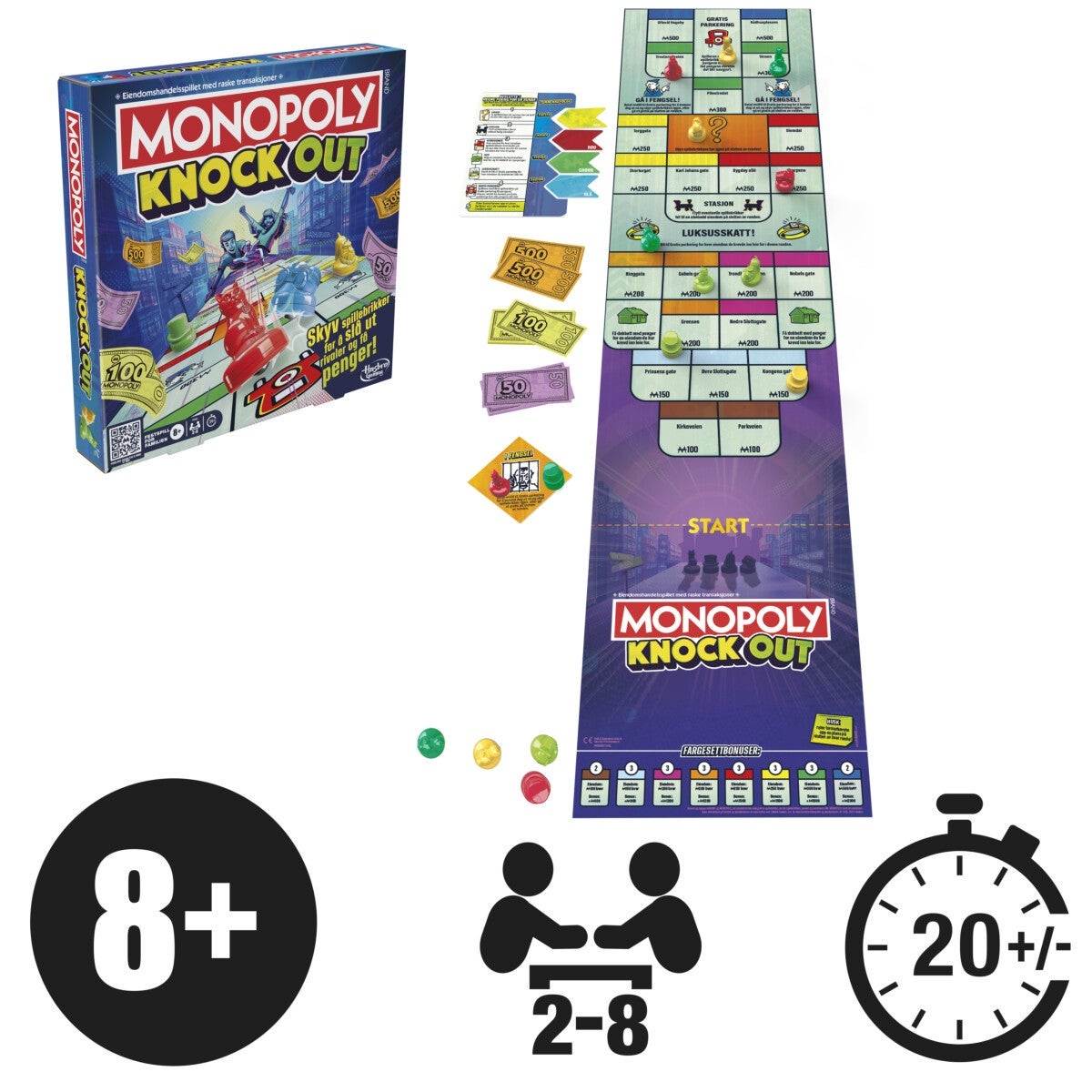 Spill Monopoly Knockout