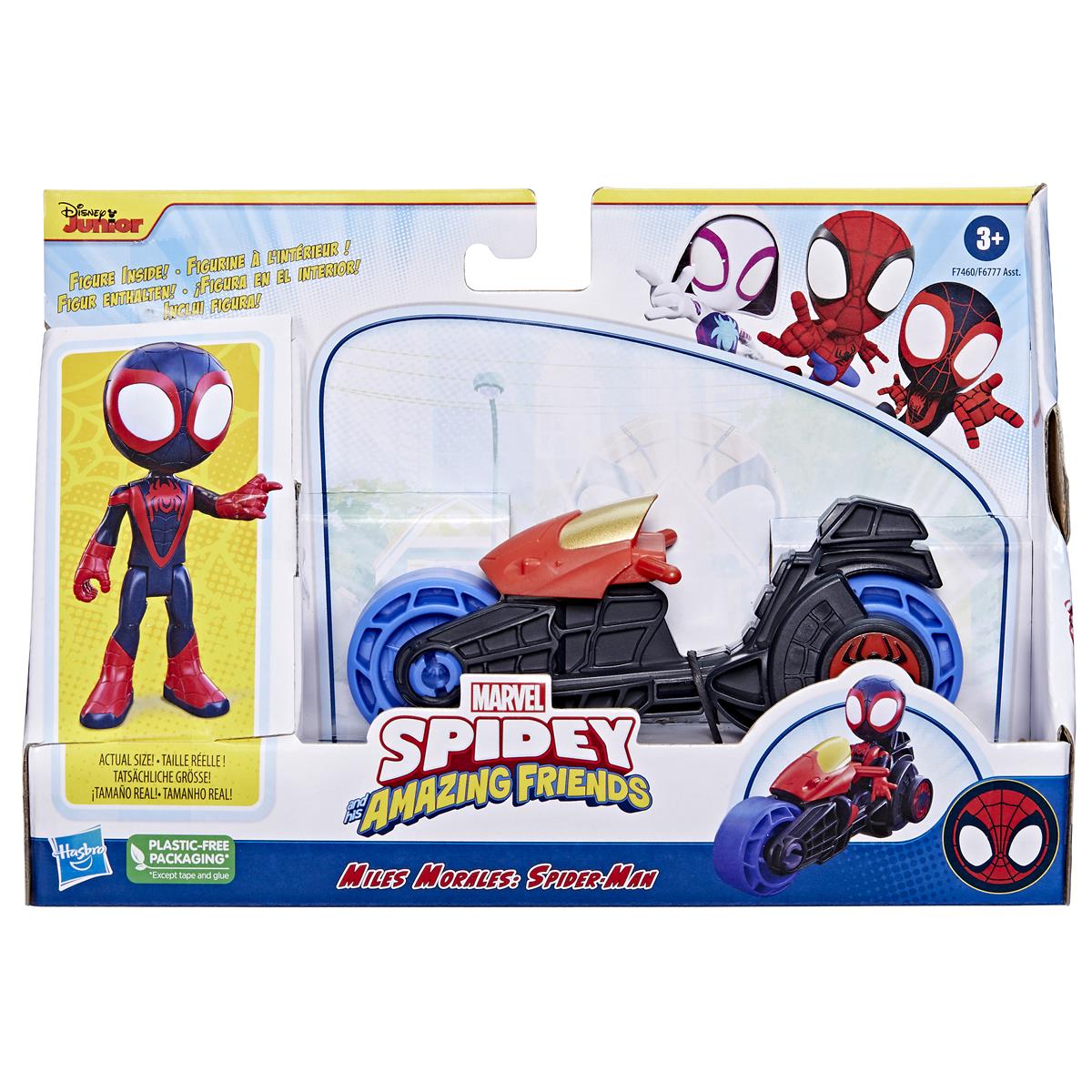 Spidey Figure And Motorcycle Ass