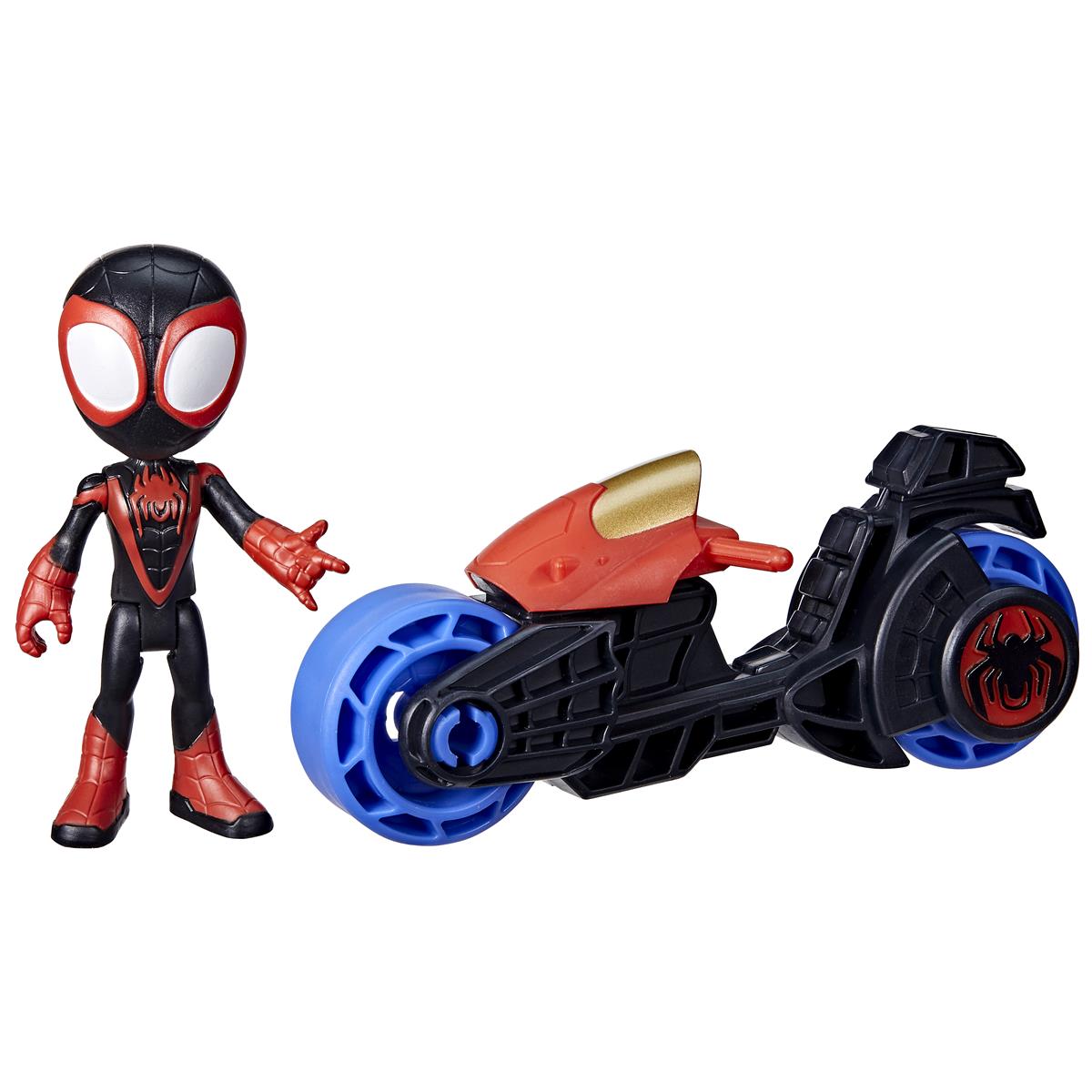 Spidey Figure And Motorcycle Ass
