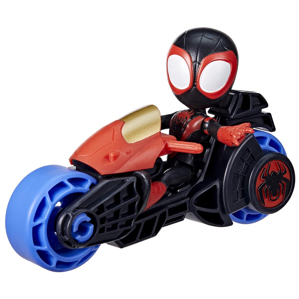 Spidey Figure And Motorcycle Ass