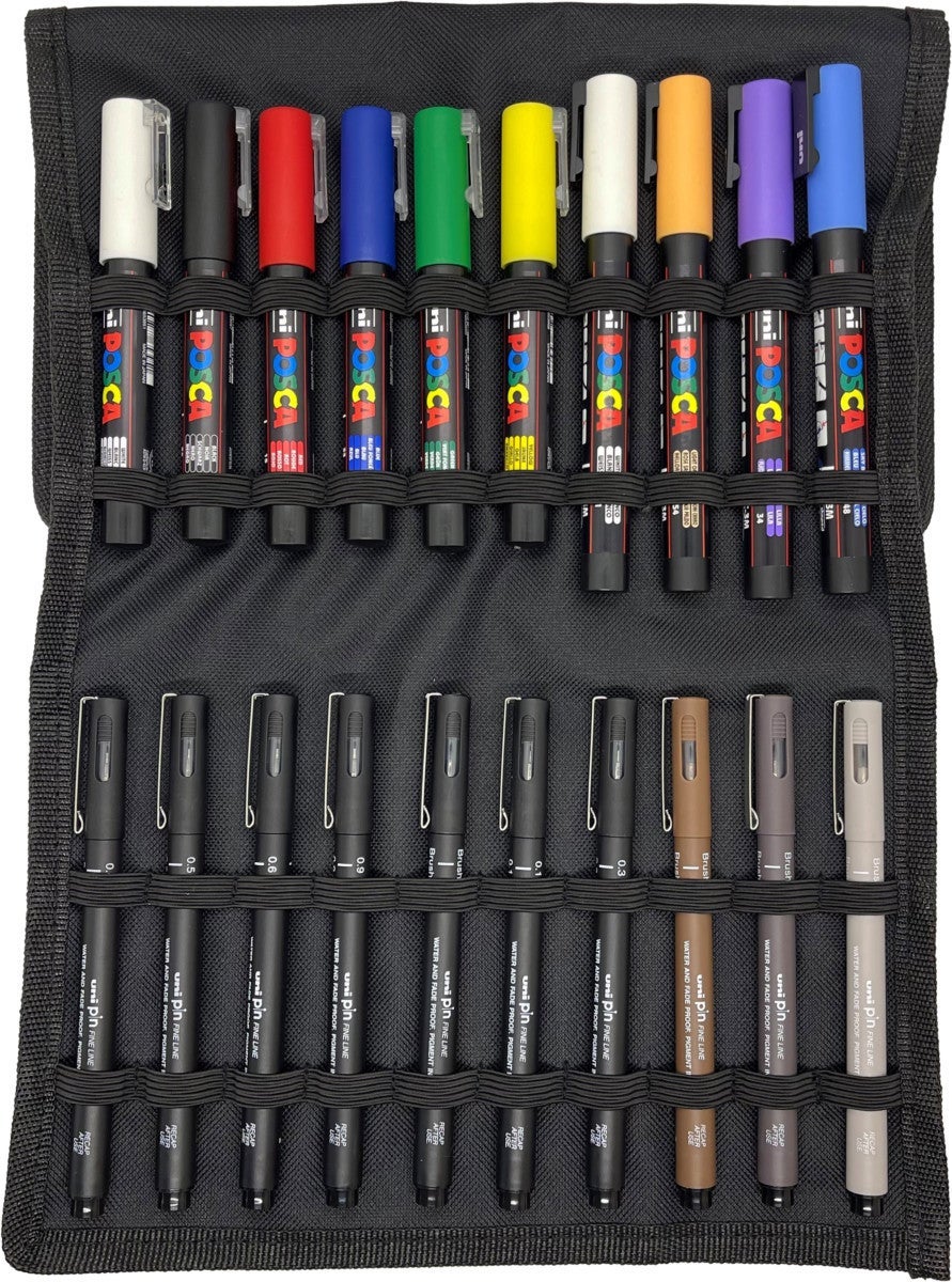 Tusj Uni Posca Sett 10 Poscatusj 10 Pinliner