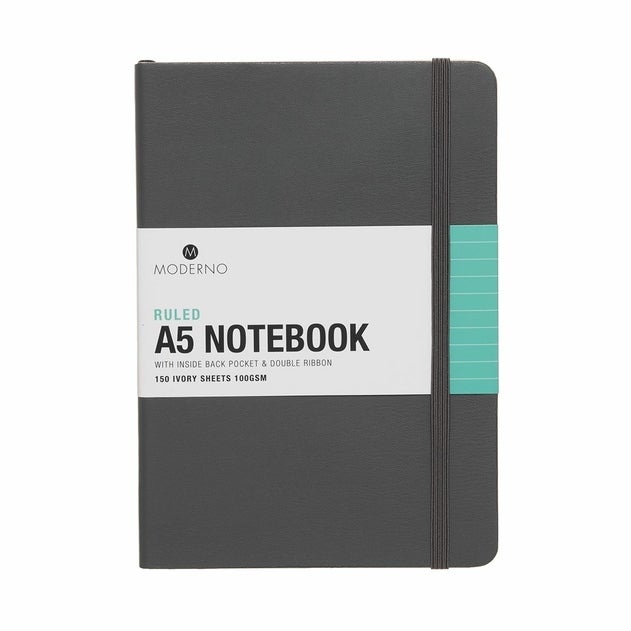 Notatbok Moderno Grå A5 Myk Linjer