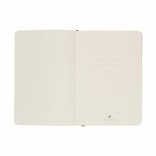 Notatbok Moderno Sort A5 Myk Ruter