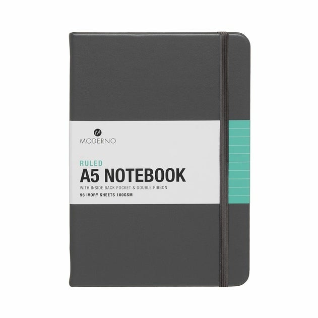 Notatbok Moderno Grå A5 Hard Linjer