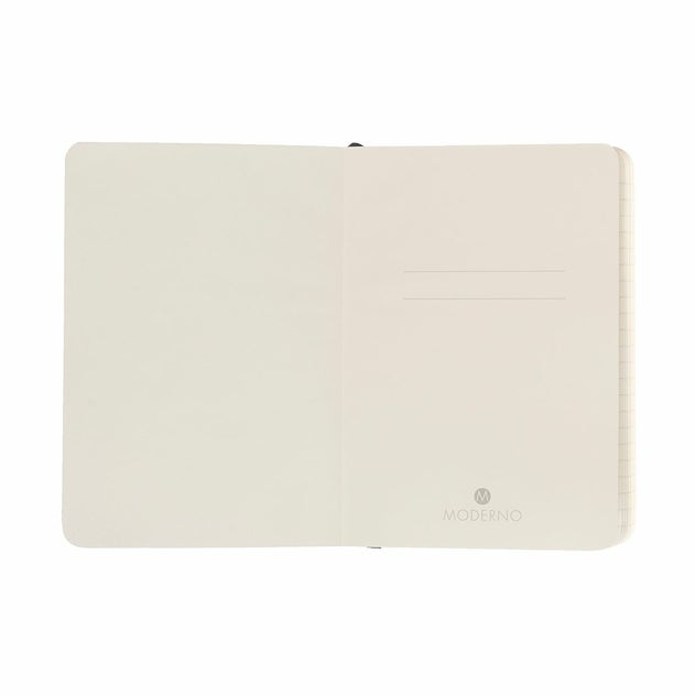 Notatbok Moderno Sort A6 Myk Linjer