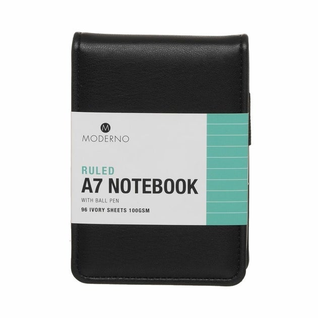 Notatbok Moderno Sort A7 Hard Linjer
