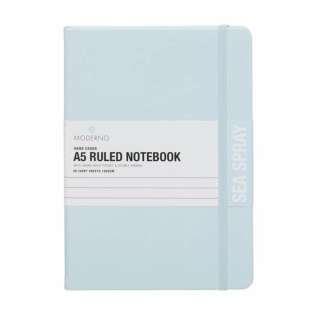 Notatbok Moderno Lyseblå A5 Hard Linjer
