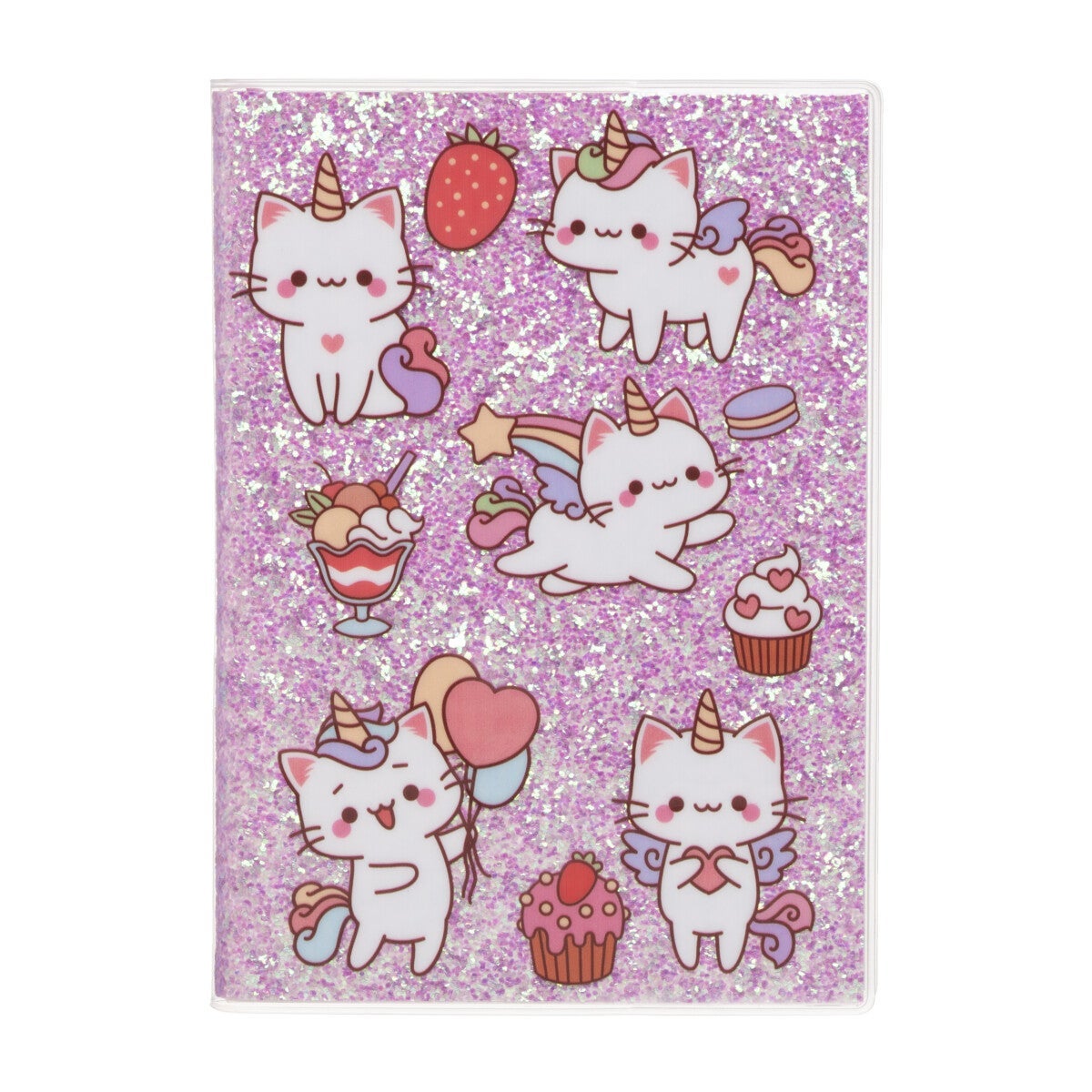 Notatbok A5 Kattt m/glitter