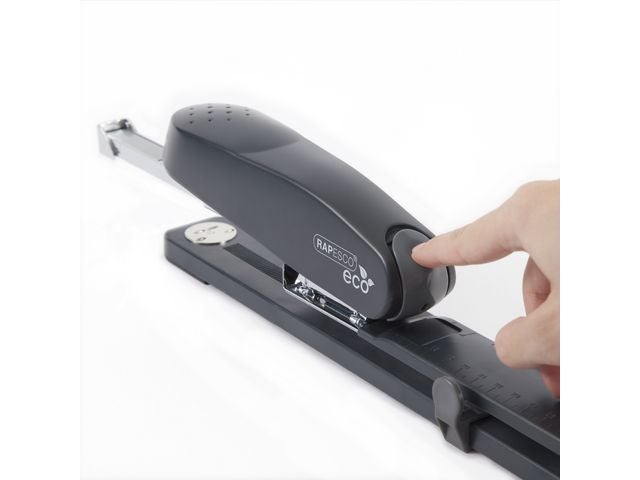 Stiftemaskin Rapesco Eco 50ark lang sort
