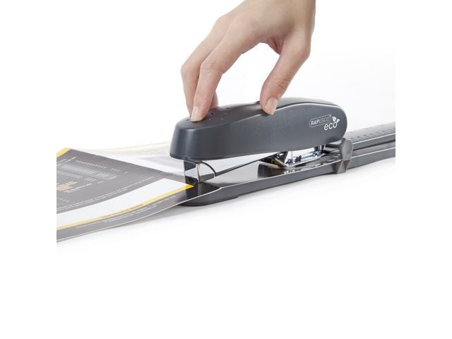 Stiftemaskin Rapesco Eco 50ark lang sort