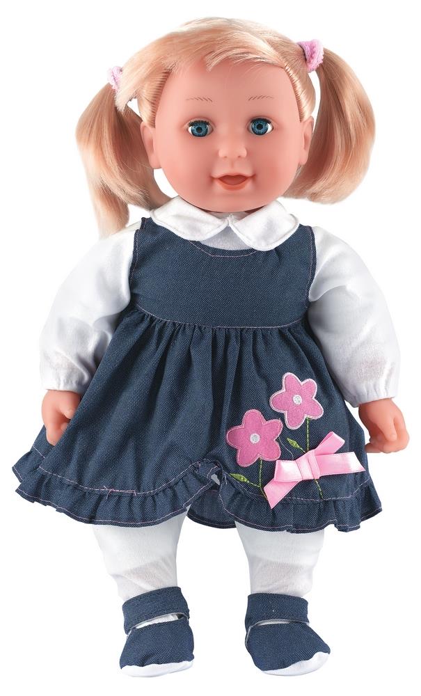 Dolls World Emma Dukke m/hår og kjole (41cm)