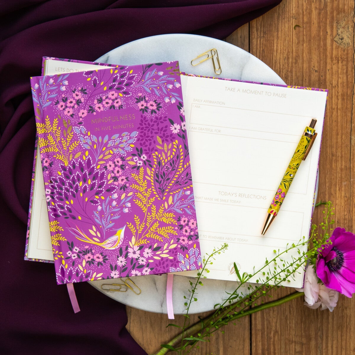 Journal Mindfulness A5 Sara Miller Haveli Garden