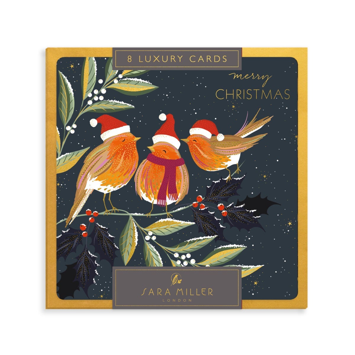 Kortpakke Luxury Sara Miller Birds 8pk