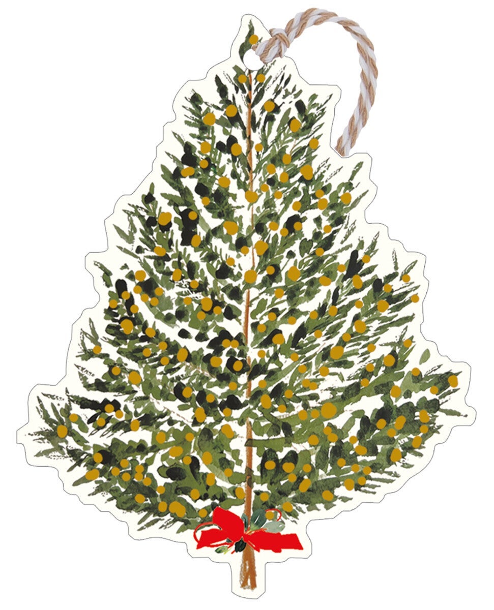 Gavemerkelapper 6pk Sd Fir Tree