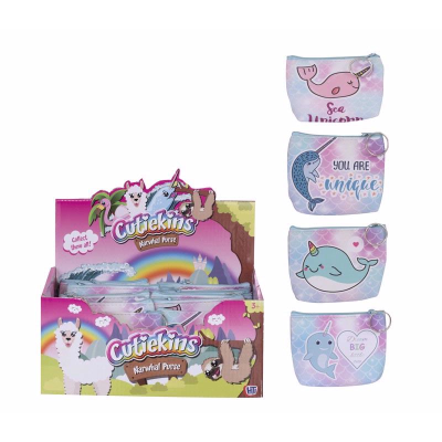 Cutiekins narhval portemone 11x12cm