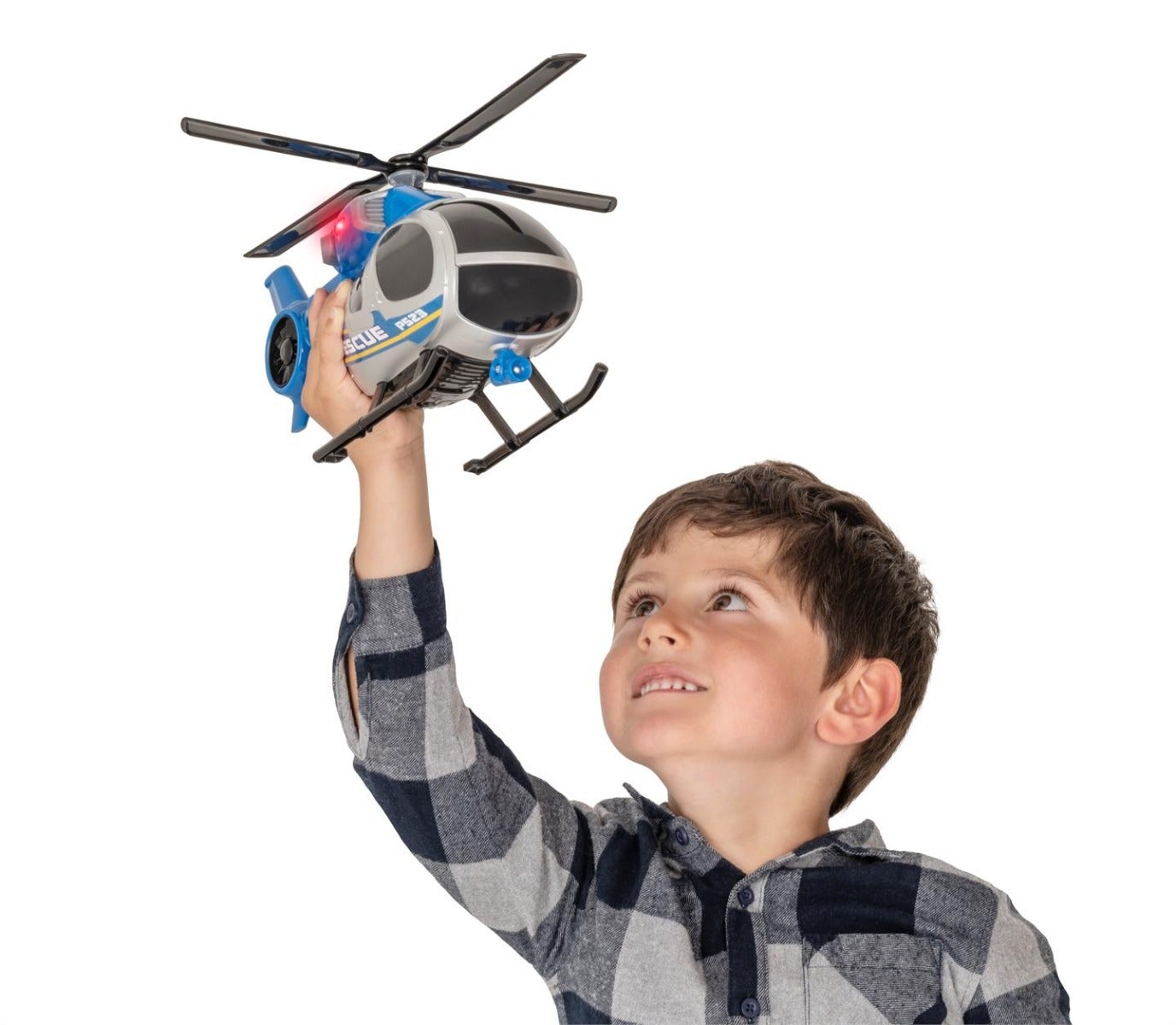 Teamsterz lyd og lys politi helikopter 30cm