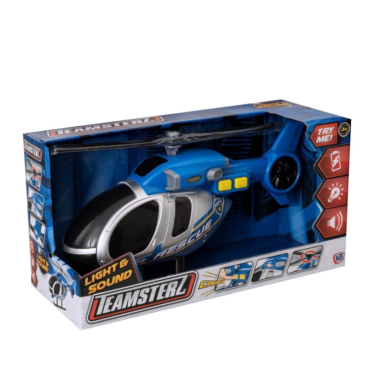 Teamsterz lyd og lys politi helikopter 30cm