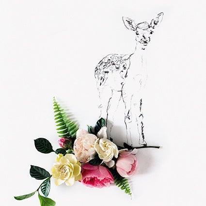 Kort 15X15  Kari Herer Deer