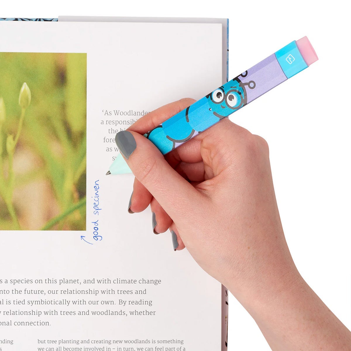 Bokmerke penn Bookworm with Refills