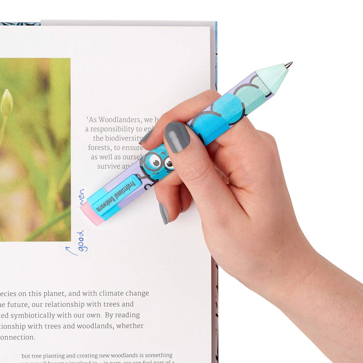 Bokmerke penn Bookworm with Refills