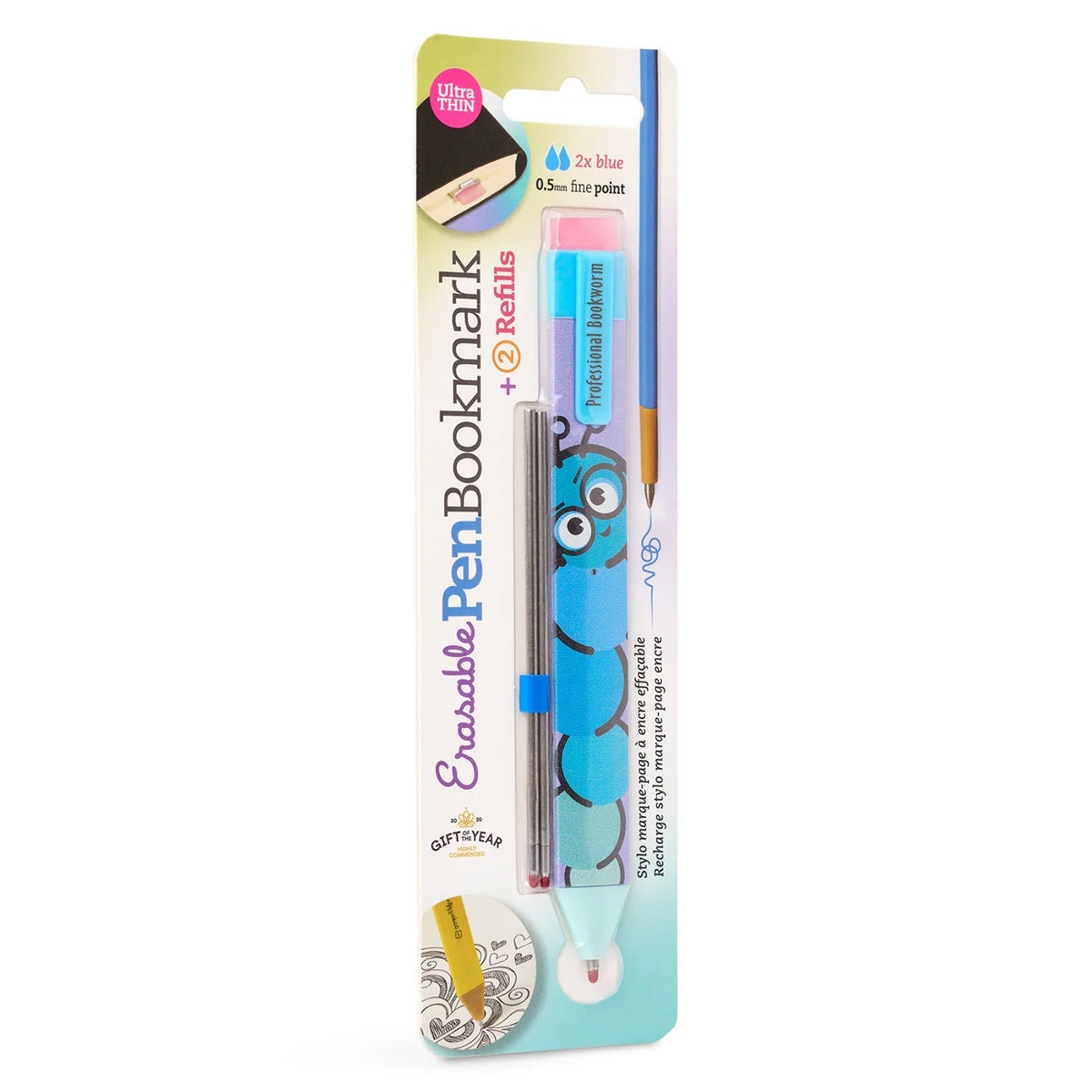 Bokmerke penn Bookworm with Refills