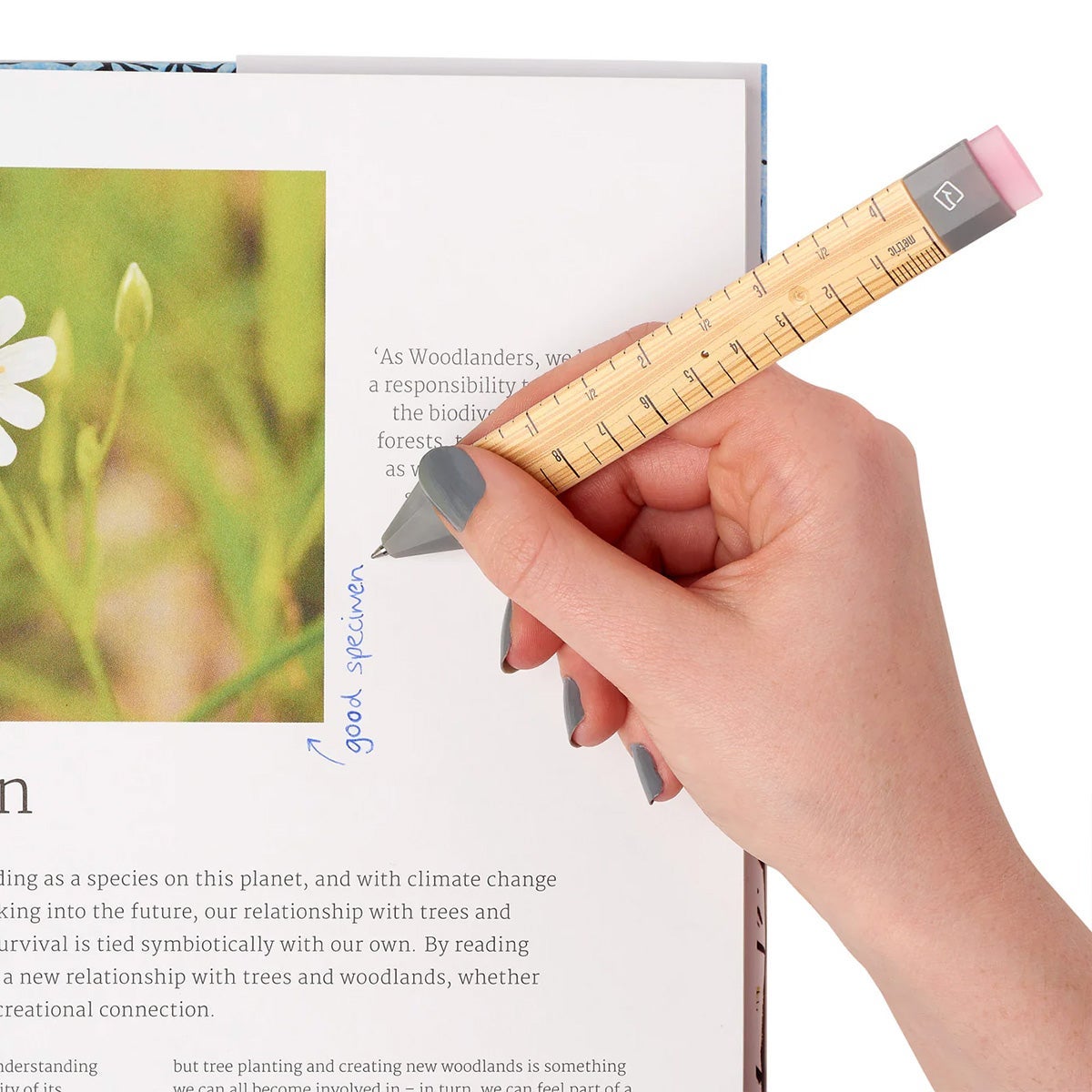 Pen Bookmark Ruler with Refills