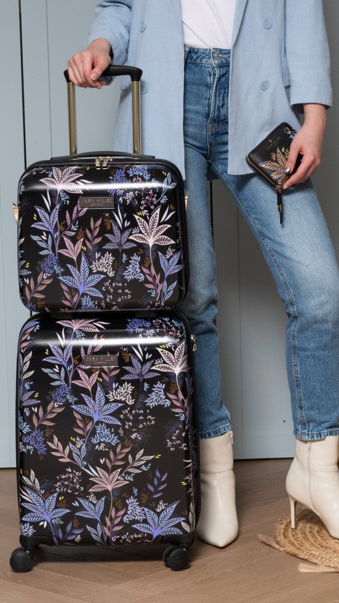 Vanity Case Sara Miller Black Botanic