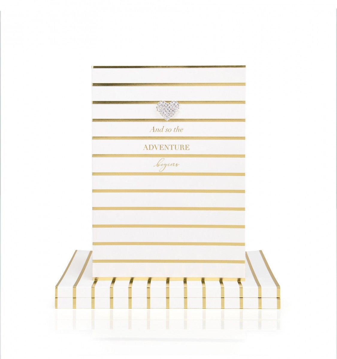 Notatbok And So The A5 Hvit/Gull