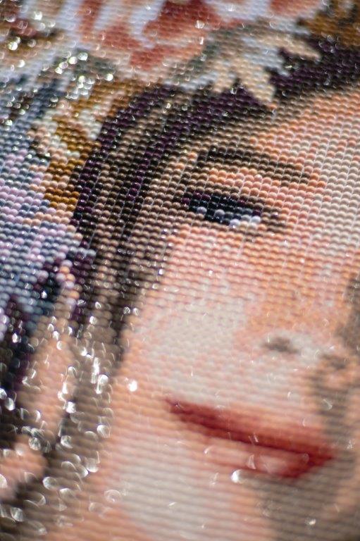 Hobbysett Diamond painting Liten jente med hatt