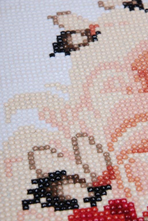 Hobbysett Diamond painting Dame i rosa