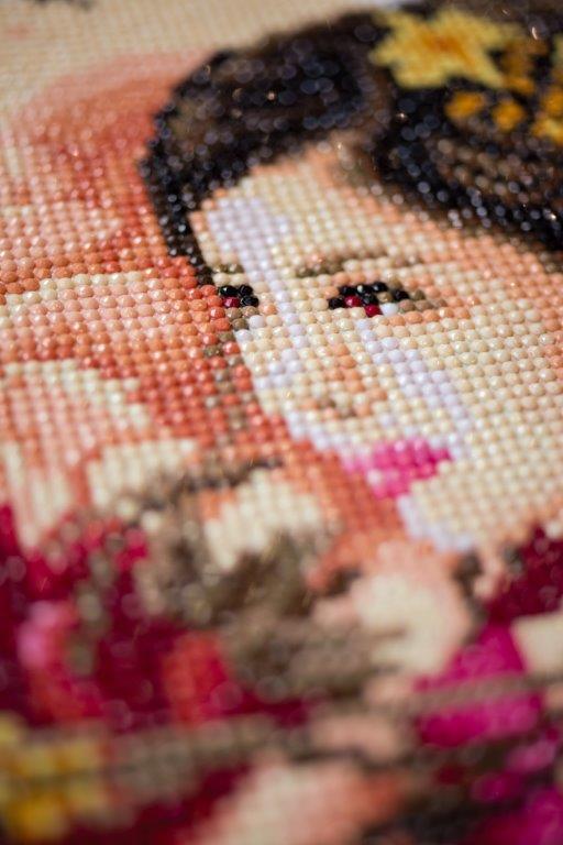 Hobbysett Diamond painting Dame i rosa