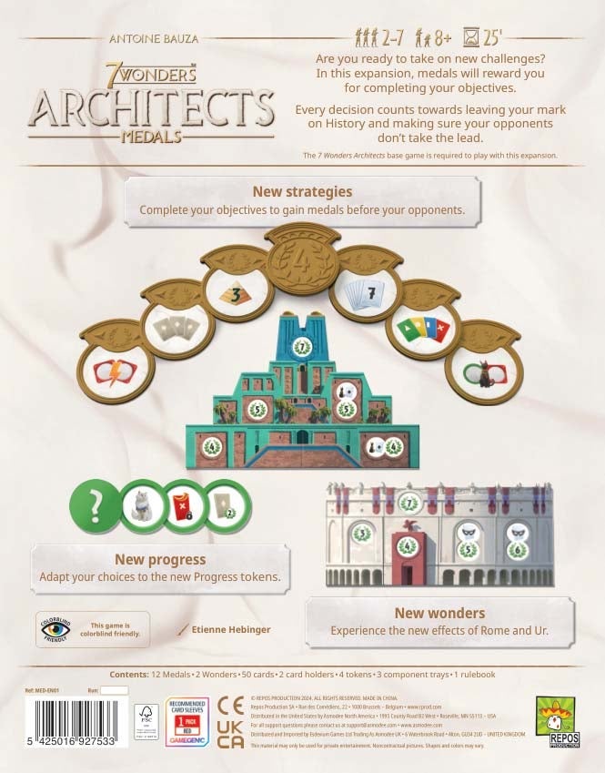 Spill 7 Wonders Architects Medals