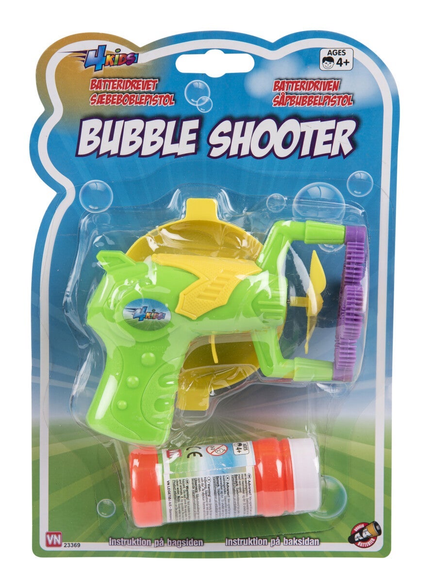 Såpeboblegun m/60 ml såpe Batteridrevet