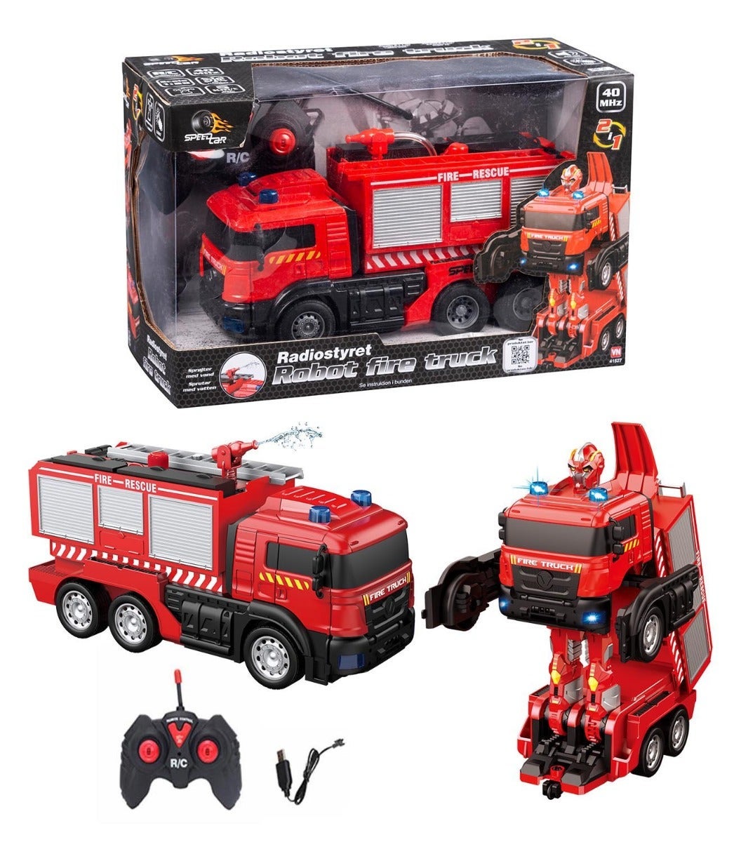 Fjernstyrt Brannbil/Robot 1:28