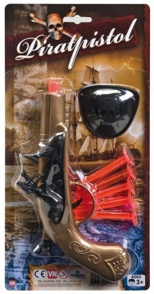 Piratpistol 5 Piler & Øyelapp