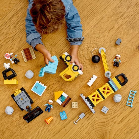 Lego Byggearbeid med rivningskule 10932