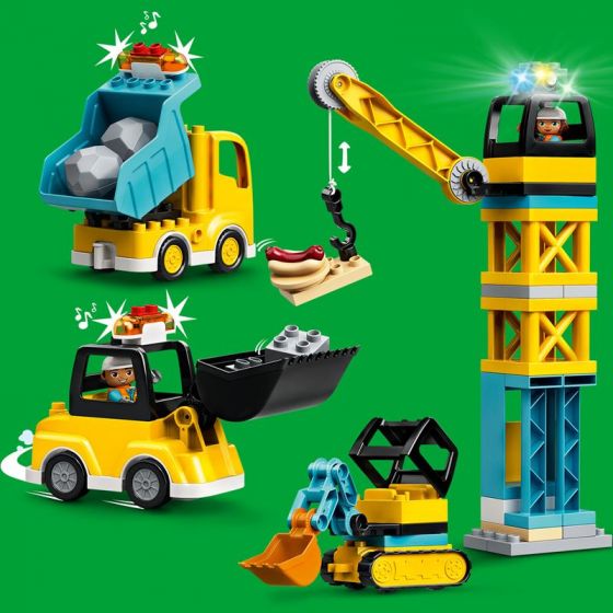 Lego Byggearbeid med tårnkran 10933