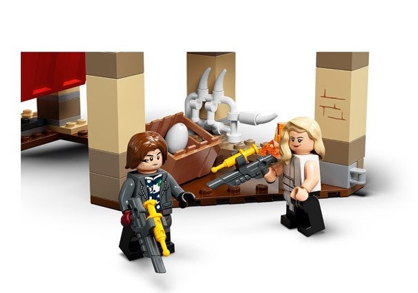 Lego T.rex og Atrociraptor på rømmen 76948