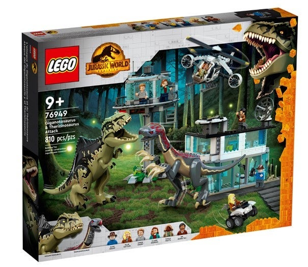 Lego Giganotosaurus og Therizinosaurus angr. 76949