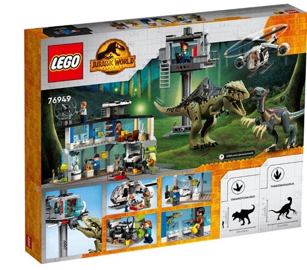 Lego Giganotosaurus og Therizinosaurus angr. 76949