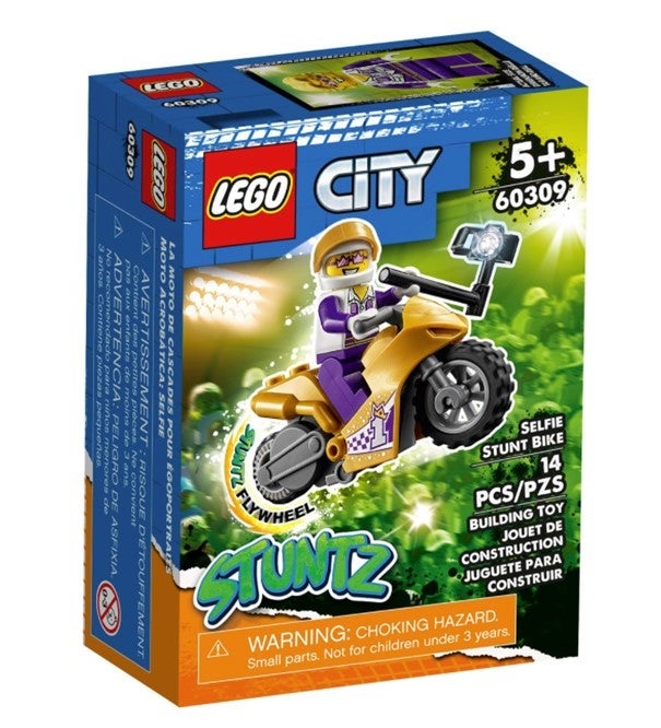 Lego Stuntmotorsykkel m/selfiestang 60309