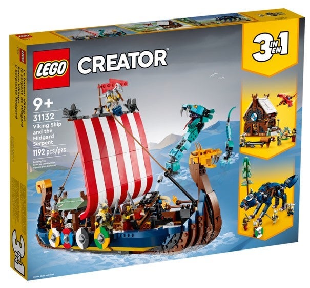 Lego Vikingskip og midgardsormen 31132