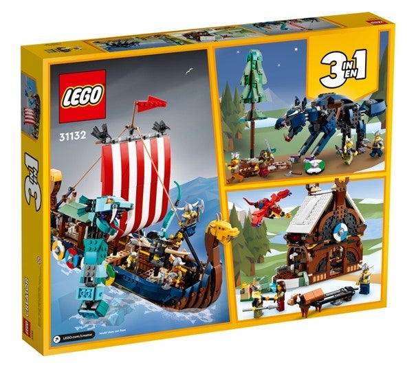 Lego Vikingskip og midgardsormen 31132