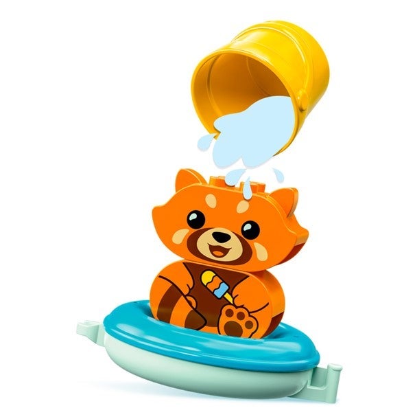 Lego Moro på badet: Rød panda som flyter 10964