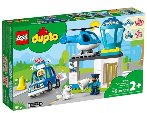 Lego Politistasjon og politihelikopter 10959