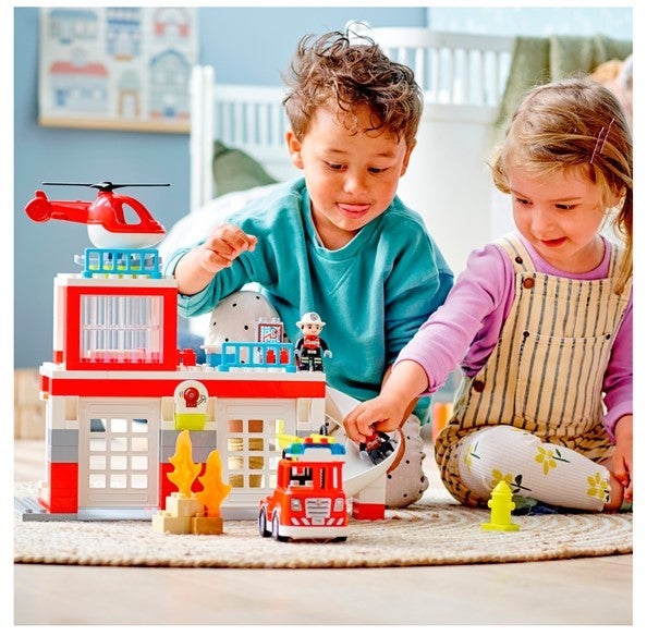Lego Brannstasjon og brannhelikopter 10970