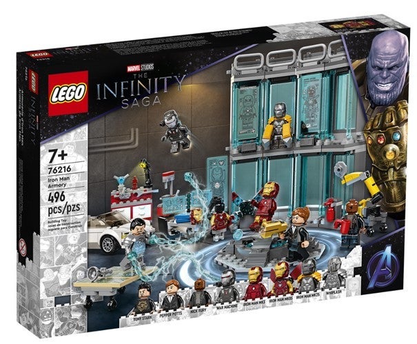 Lego Iron Mans våpenlager 76216