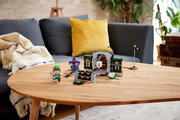 Lego Ekstrabanesett Luigis Mansion m/inngangsparti