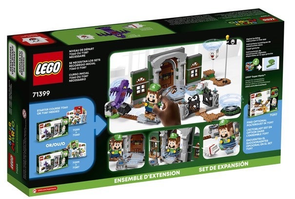 Lego Ekstrabanesett Luigis Mansion m/inngangsparti